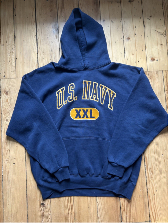 Soffe Other - Vintage US Navy Hoodie Mens XL Blue Navy Military 90s